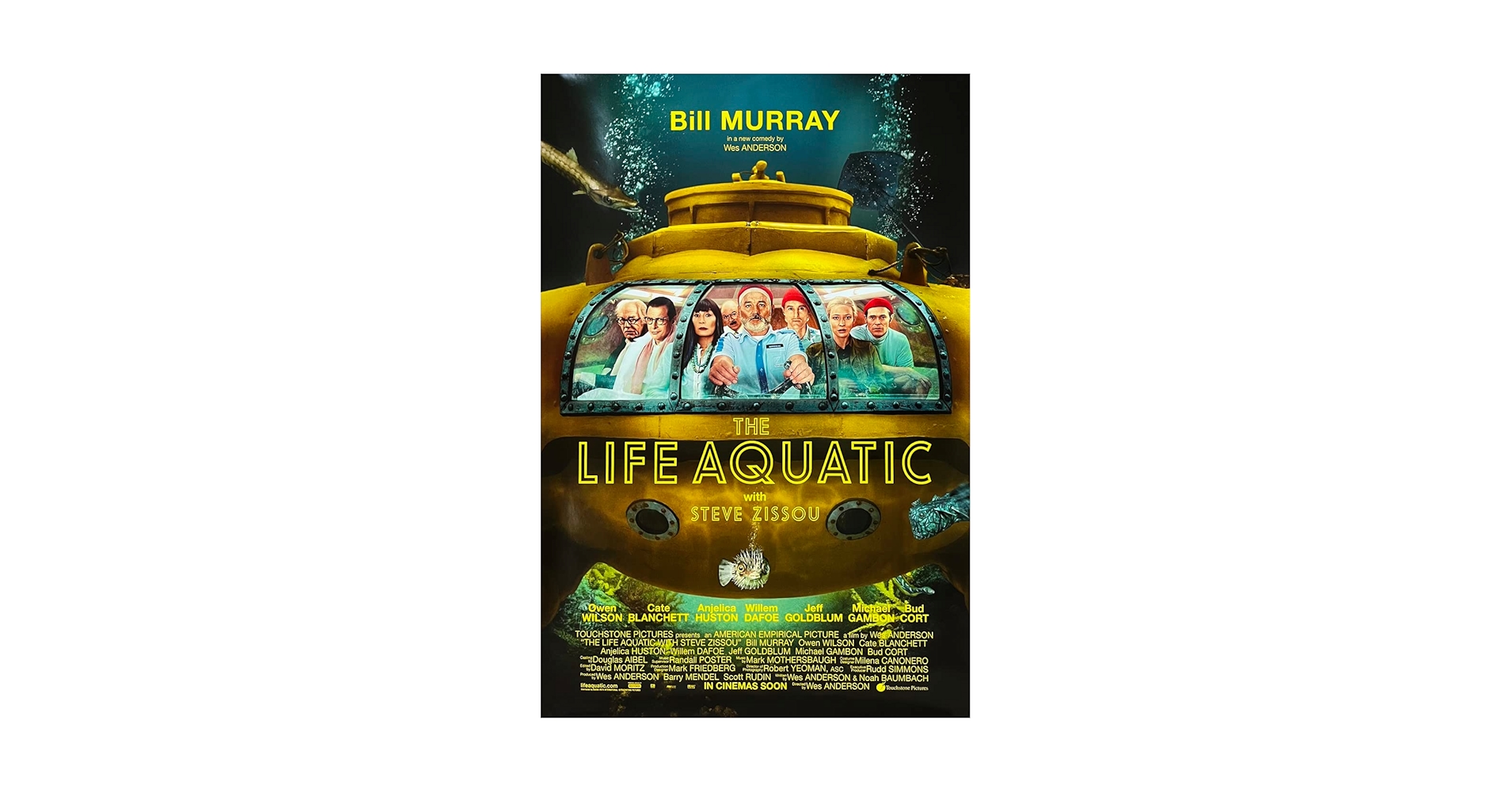 Amazon.com: Movie Poster Arena The Life Aquatic With Steve